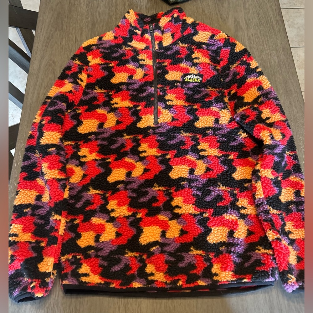 Alaska camo Sherpa 1/4 zip